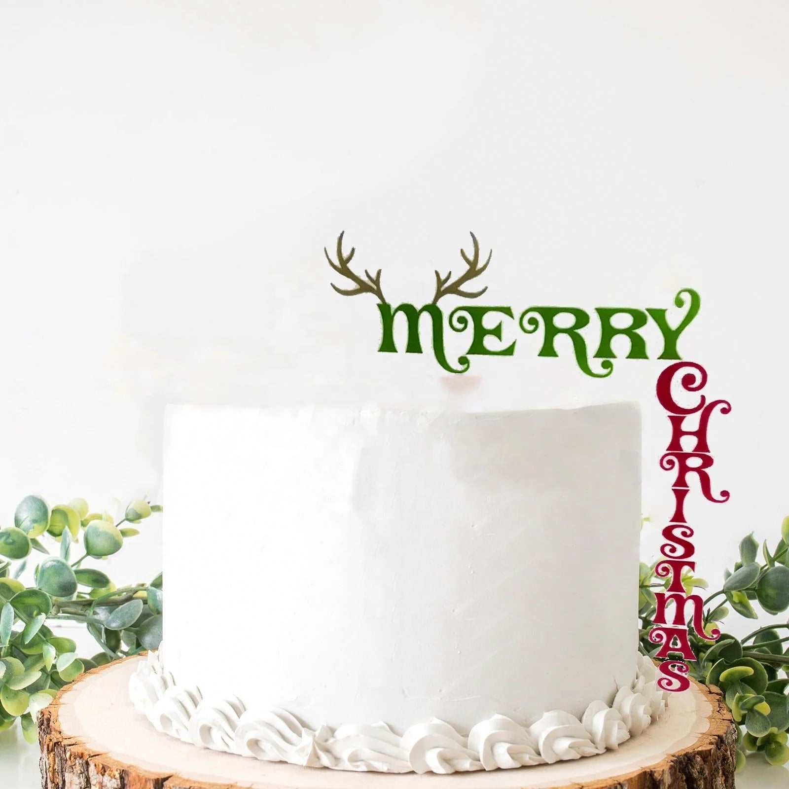 Merry Christmas Original Christmas Cake Decoration Acrylic Right Angle Cake Topper
