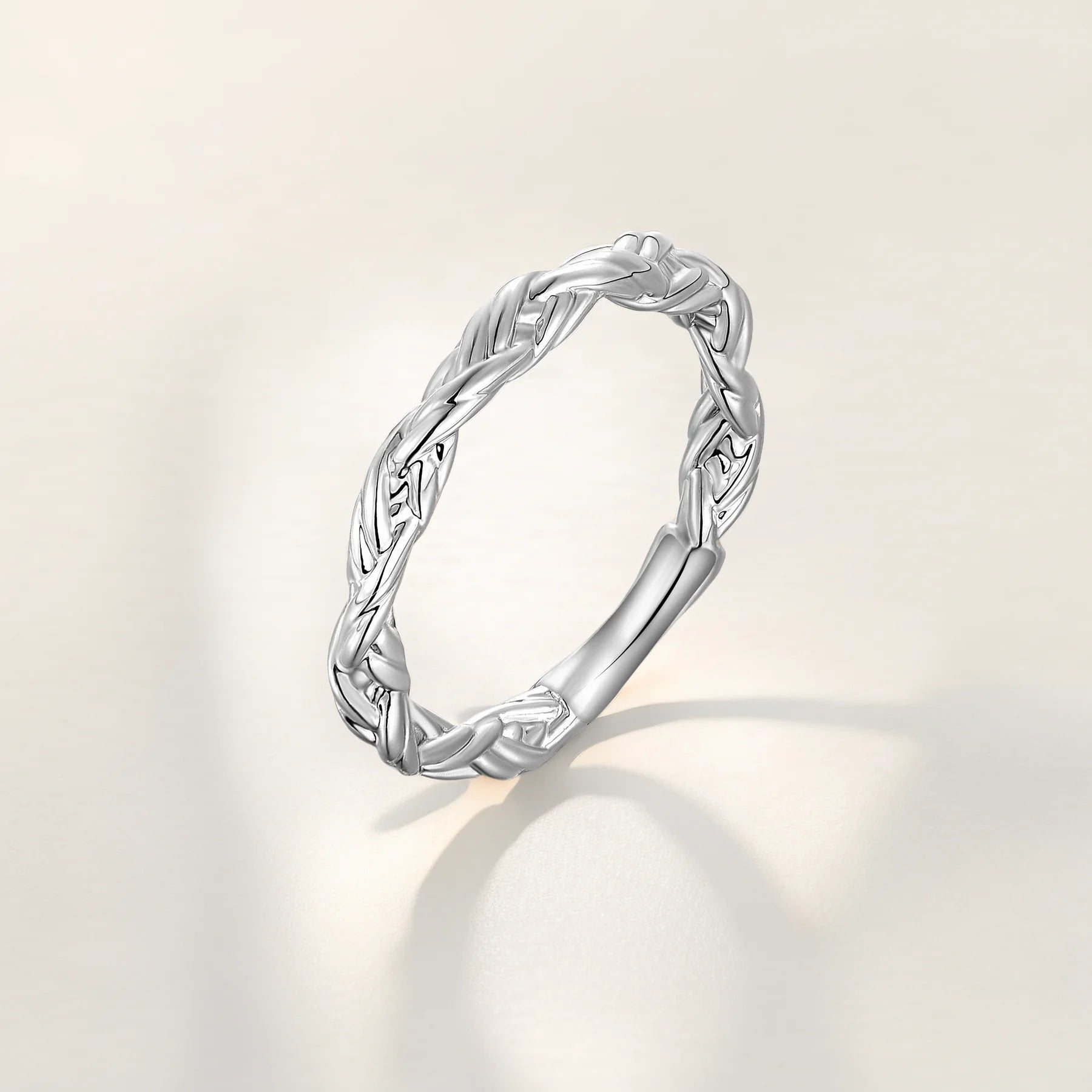QX Custom Oem Fine Jewelry 925 Sterling Silver Minimalist Simple Women Men Rings for Luxury Gift