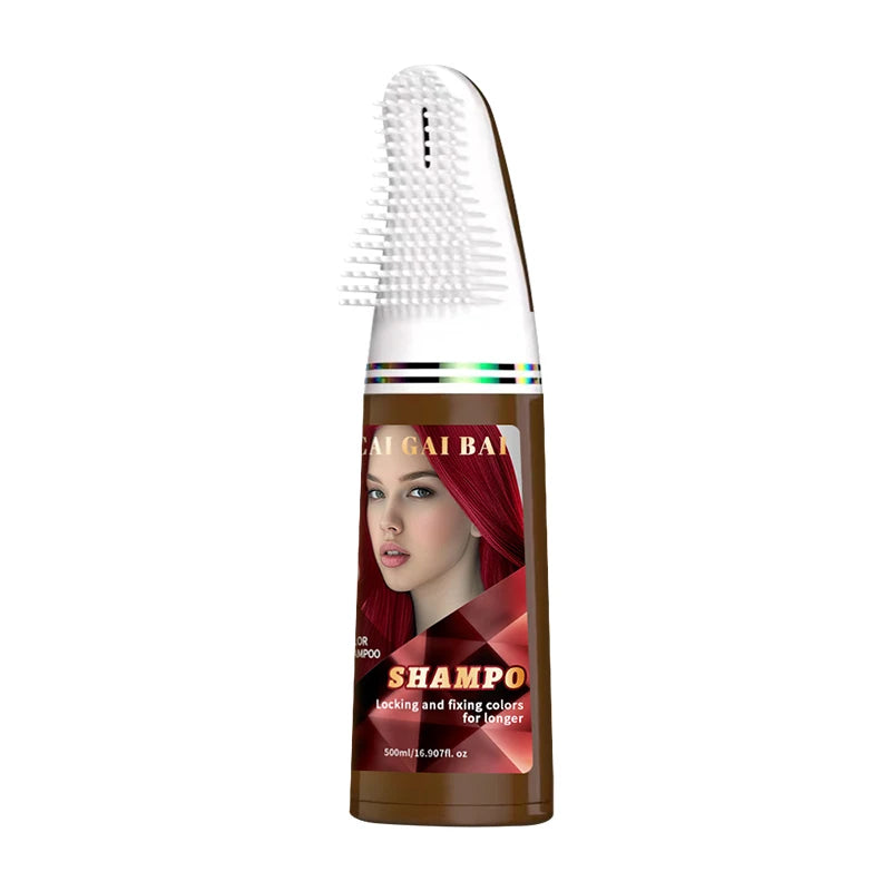 Black Color Darkening Brown Custom Permanent Herbal Argan Oil Speedy Hair Dye Shampoo for Gray White Cover