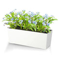 Brice Gardening Factory Direct Modern White Plastic Lazy Flower Pots for Orchids Outdoor Garden Plastic Wall Hanging Flower Pots