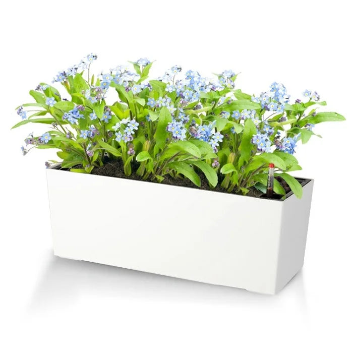 Brice Gardening Factory Direct Modern White Plastic Lazy Flower Pots for Orchids Outdoor Garden Plastic Wall Hanging Flower Pots