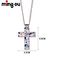 7-day Dispatch Jewelry Necklace Pendant Sublimation Metal Cross Necklace True to Design