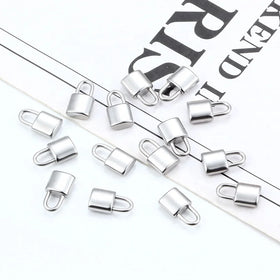 Wholesale Customization Stainless Steel Locked Pendant Necklace Charms Fashionable Jewelry Accessories Makings