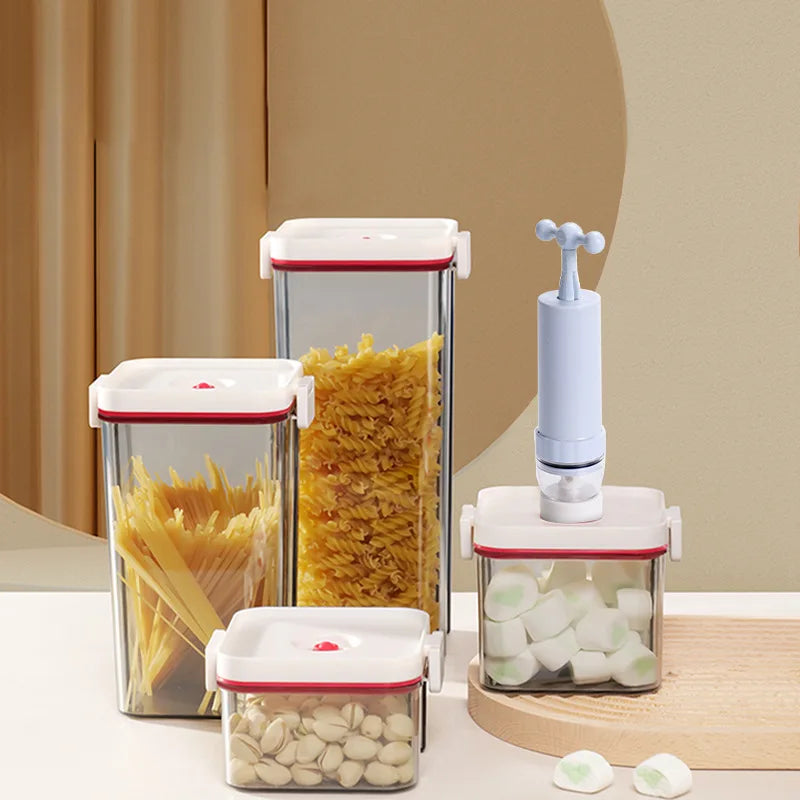 Kitchen Refrigerator Food Preservation Box Vacuum Sealer Storage Container Airtight Food Fresh Case