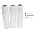 Packing Plastic Handle Mini Wrap 5 in 1000 Ft X 80Gague Jumbo Roll High Extension and Strength LLD PE LLDPE Stretch Film