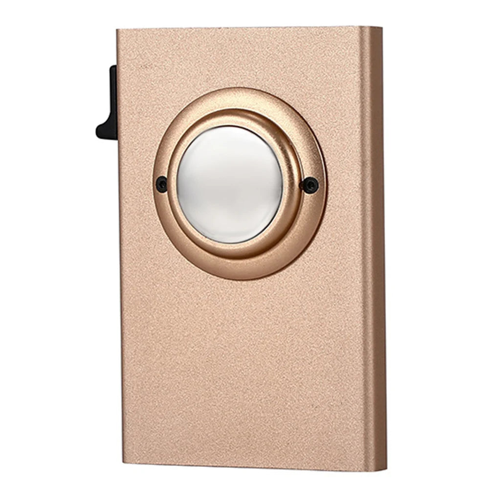 X-WORLD MRF-71 Aluminum RFID Blocking Pop Card Wallet for Airtag New Fashion Premium Shockproof Anti Theft Metal Pop Wallet