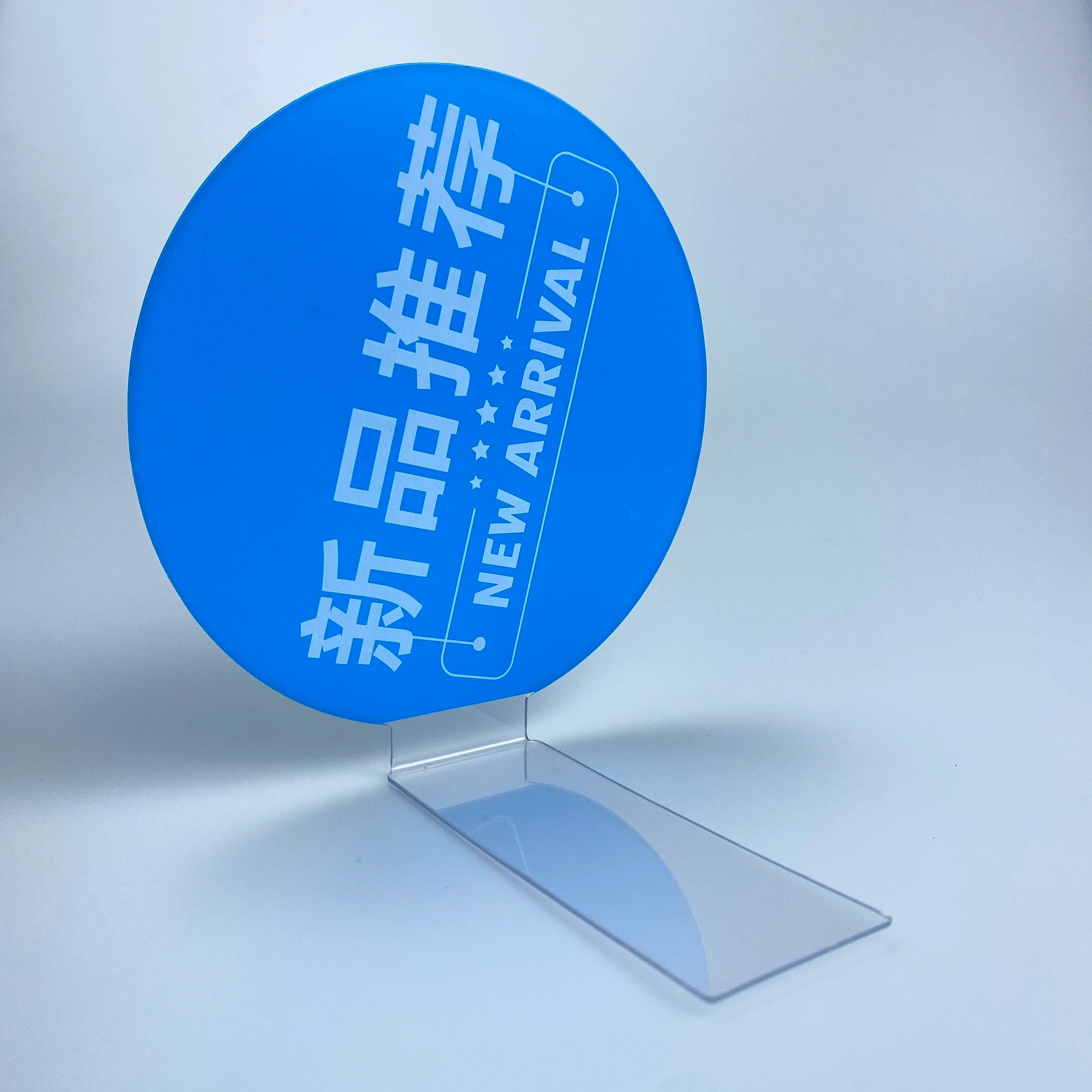 Supermarket New POP Sign Advertising Plastic Retail Shelf Display Wobbler Shelf Display PVC Swing Strips