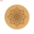 FITA Ultrathin 1.5 mm Thick Custom LOGO Print ECO Friendly 1.5mm Hot Sale Large Round Organic Cork Rubber Yoga Mat for Hot Yoga