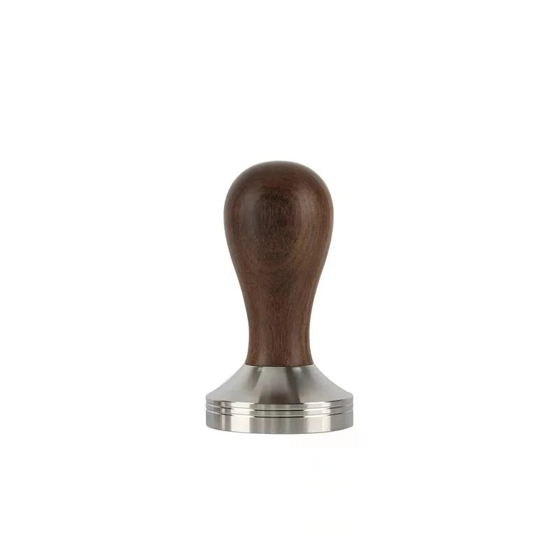 Wooden Coffee Tamper Wholesale Personalized Stainless Steel Espresso Tool Wooden Handle Coffee Tamper