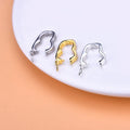 Luxury 925 Sterling Silver Zircon Clasp Gold Plated Spring Clasp Lock for Pearl Bracelet Necklace Jewelry Accessories Wholesale