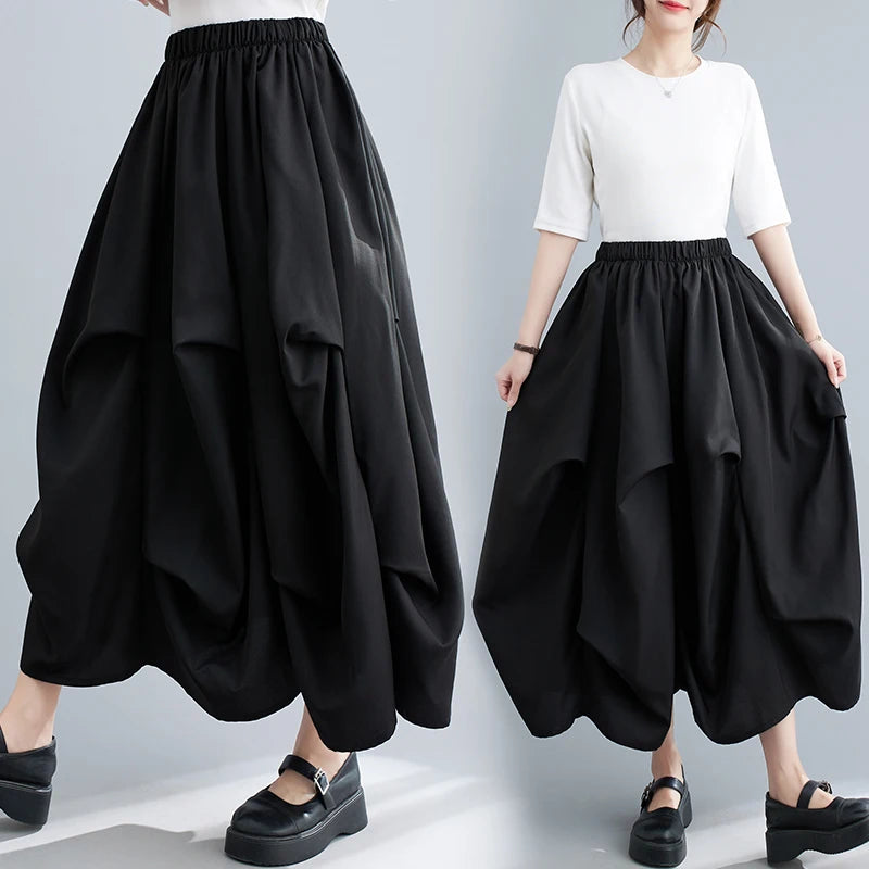 Wholesale 2026 Summer New Fashionable and Stylish Stylish Design Sense Small Mid Length Irregular Women's Half Skirt