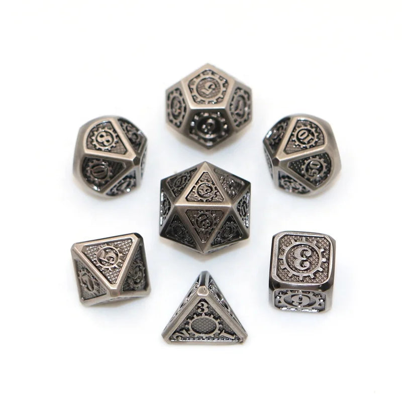 Custom 16mm RPG Polyhedral Metal Dice Set DND Zinc Alloy Usage