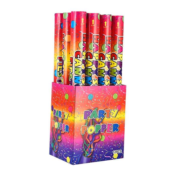 Party Popper Mini Hand Held Confetti Cannon Hand Twisted Spring Proposal Firework Tube Christmas Party Decor