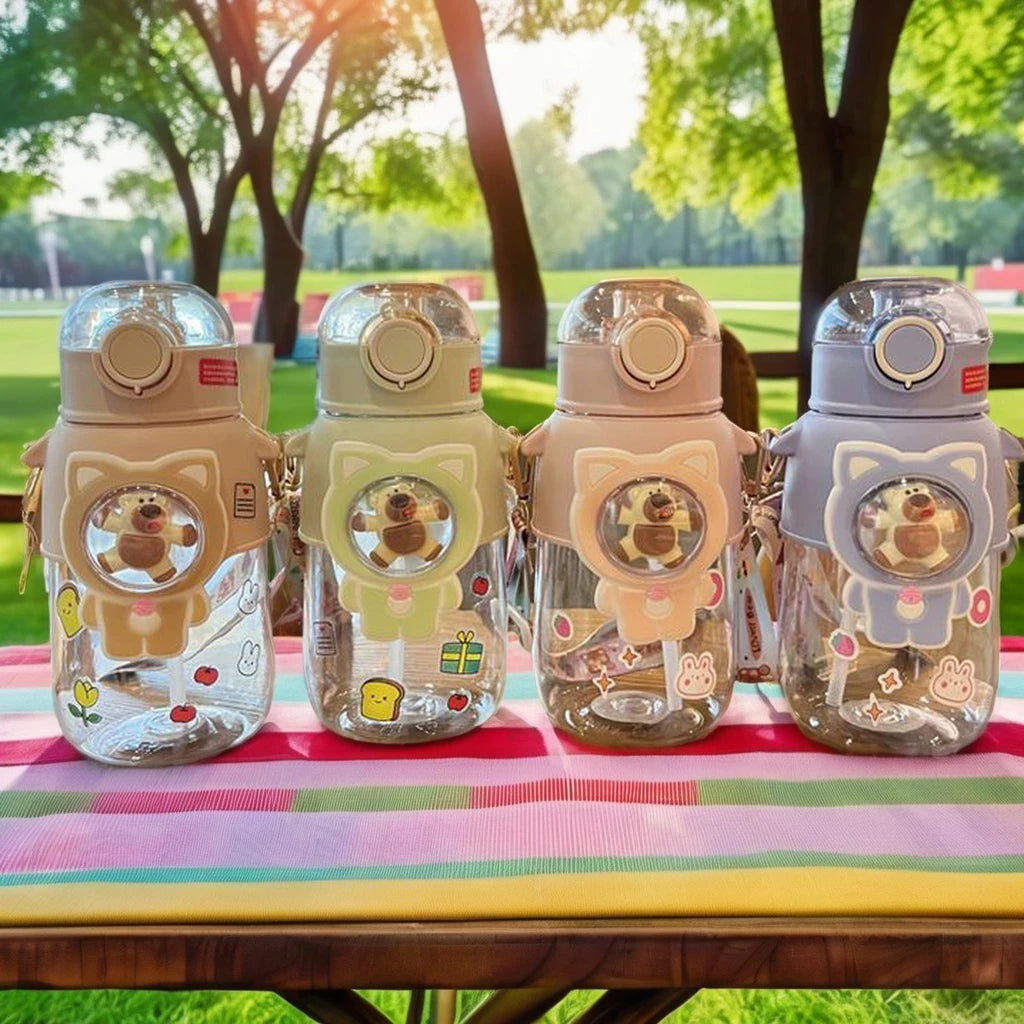 680ml Drinkware Kawaii Tomatodo Cute Cartoon Botellas De Agua Plastic Juice Drink Bottle Kids Water Bottle for School