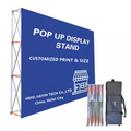 Promotion Custom Fabric Pop-up Booth Display Stand Portable Pennant Velcro Backdrop Customizable Pop-up Backdrop Advertising