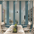 18pcs Mirror Strips 3D Wall Stickers for Living Room Self Adhesive Acrylic Wall Stickers Room Decoration Waist Line Home Decor