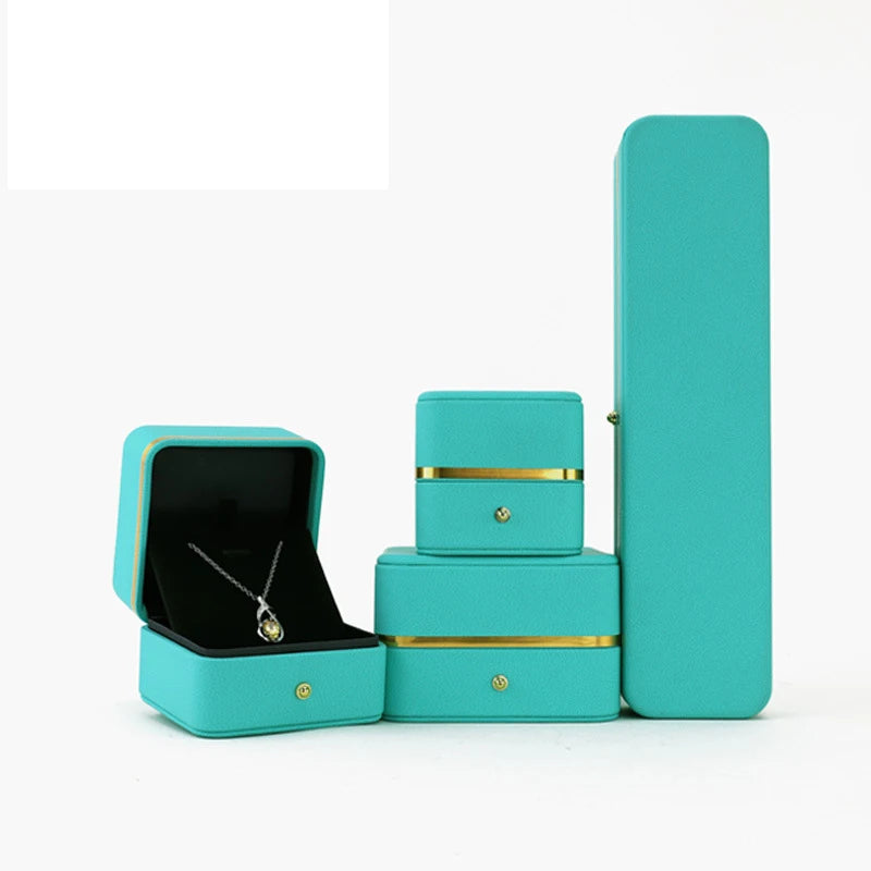 Wholesale Custom Logo Recyclable Rectangle Square Cardboard & Paper Jewelry Box Packaging Gift for Rings