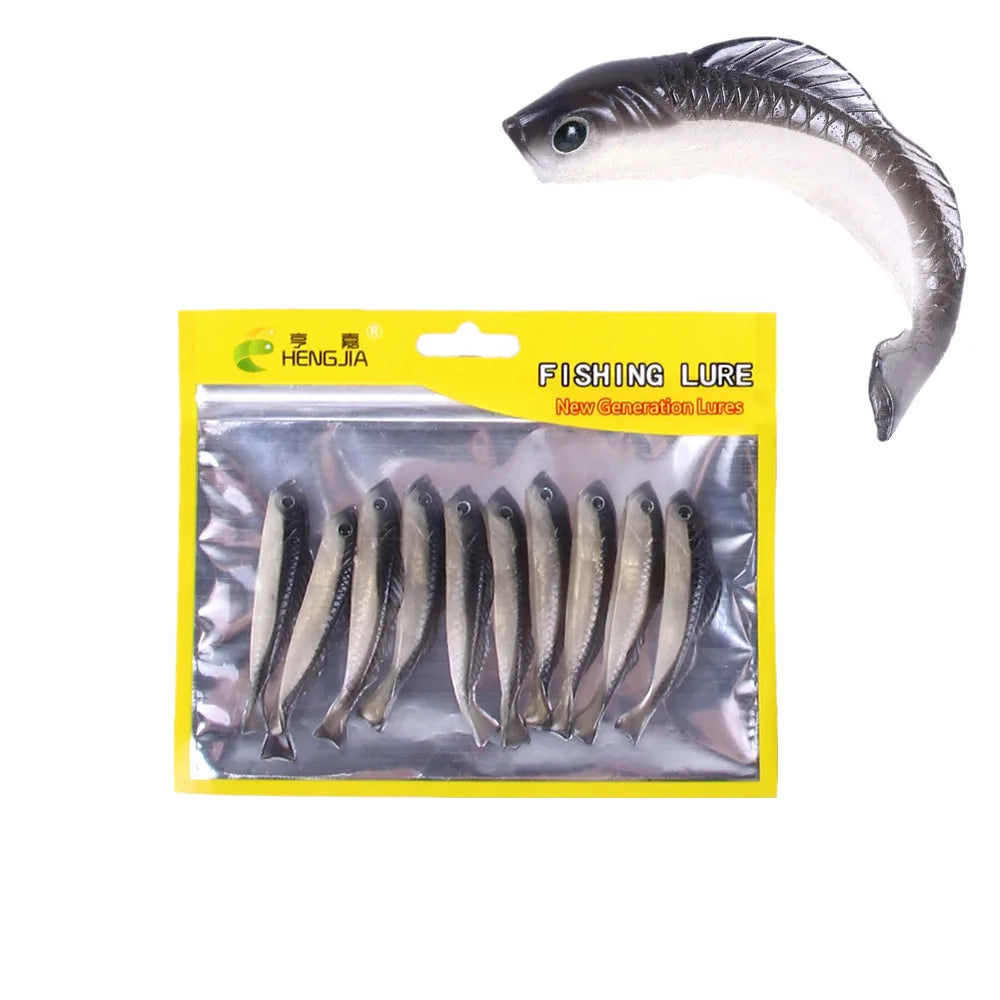 10pcs/bag 6.8CM-2.7G Wholesale Soft Plastic Fishing Lure Soft Bait Lures