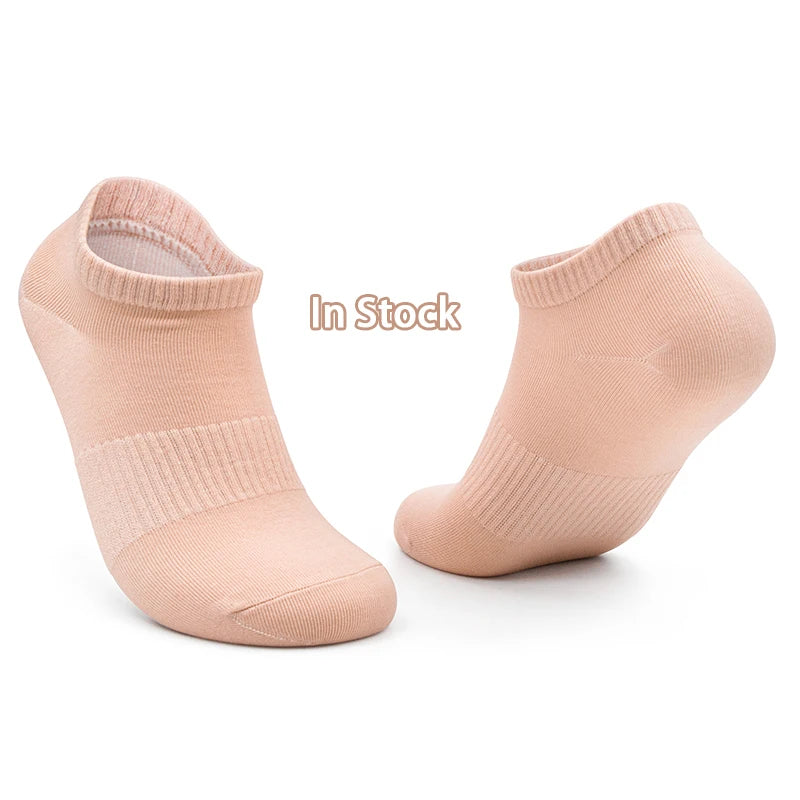Women's Cotton Ankle Anti-Slip Soccer Socks Custom Logo Design Breathable Knitted Men Basketball Football Sports Short Socks