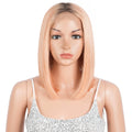 Noble Whole Sale Ombre Hair Short BOB Lace Wigs for Female Cheap Wigs with Lowest Price Synthetic Hair Wigs