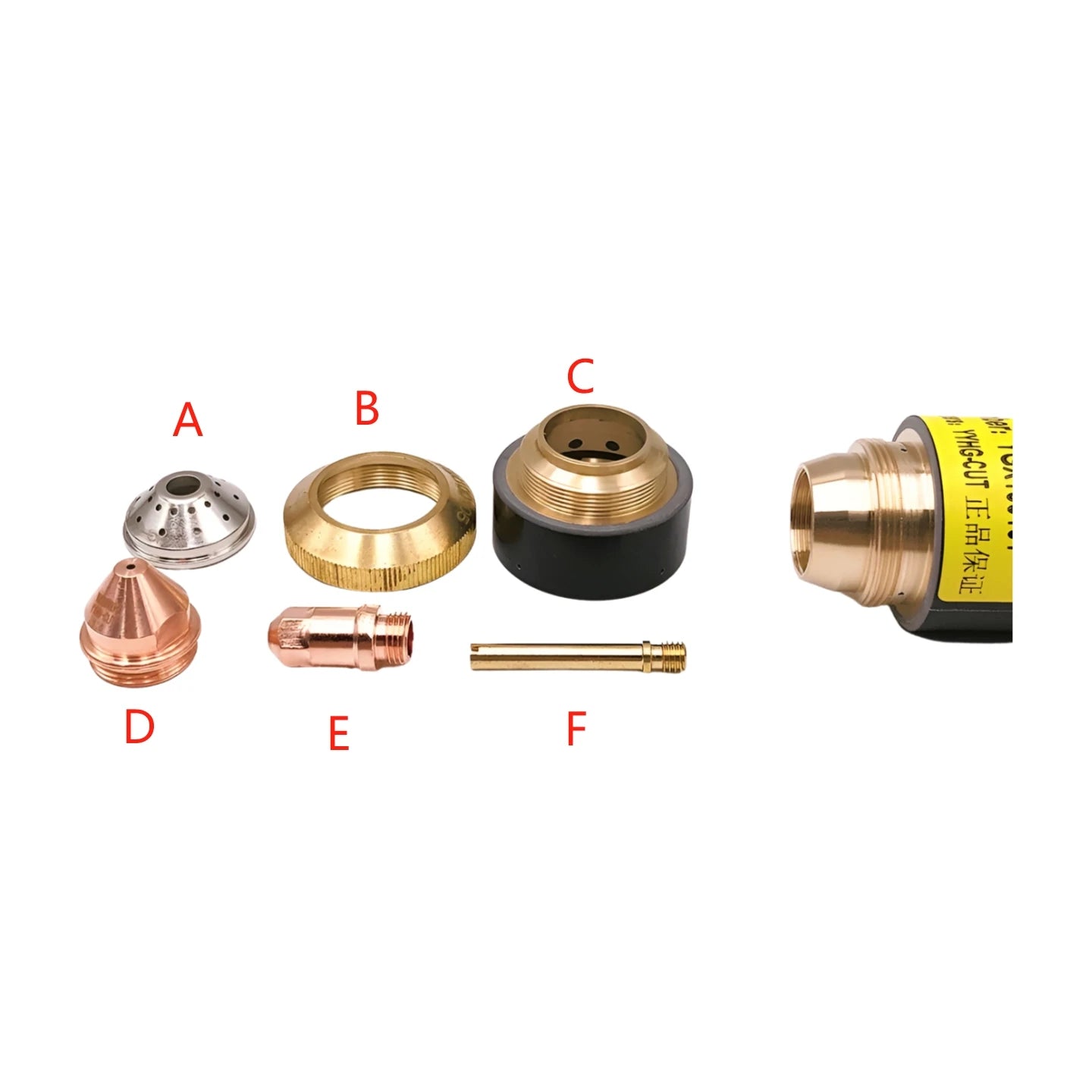 HF Pilot Arc YGX-100 YGX100 YK100 YGX100A Plasma Cutting Torch Consumables for LGK-100 LGK-120 CNC Plasma Torch