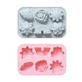 6 Different Pattern Silicone Mold for Dipping Cake and Drop Cake Rainbow Clouds and Sun Flowers-Tool for Baking Fans