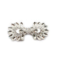 Sparkly Crystal Rhinestone Interlock Buckles Pair Closure Clasp Slider for Shoes Belts Wedding Dresses and Invitations Card
