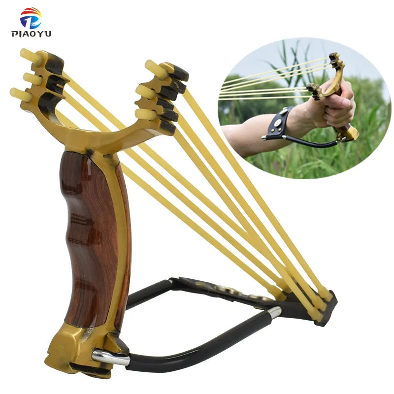 Powerful High Velocity Wrist Slingshot With Rubber Band Hunting and Fish Shooting Slingshot Accessories