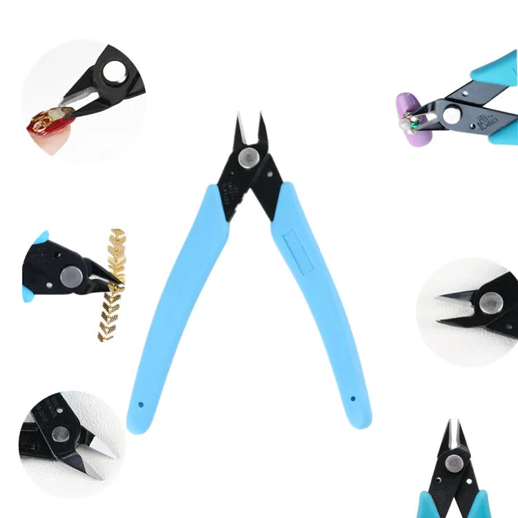 Stainless Steel Nail Art Drill Remover Pliers Scissors Small Electronic Gripper