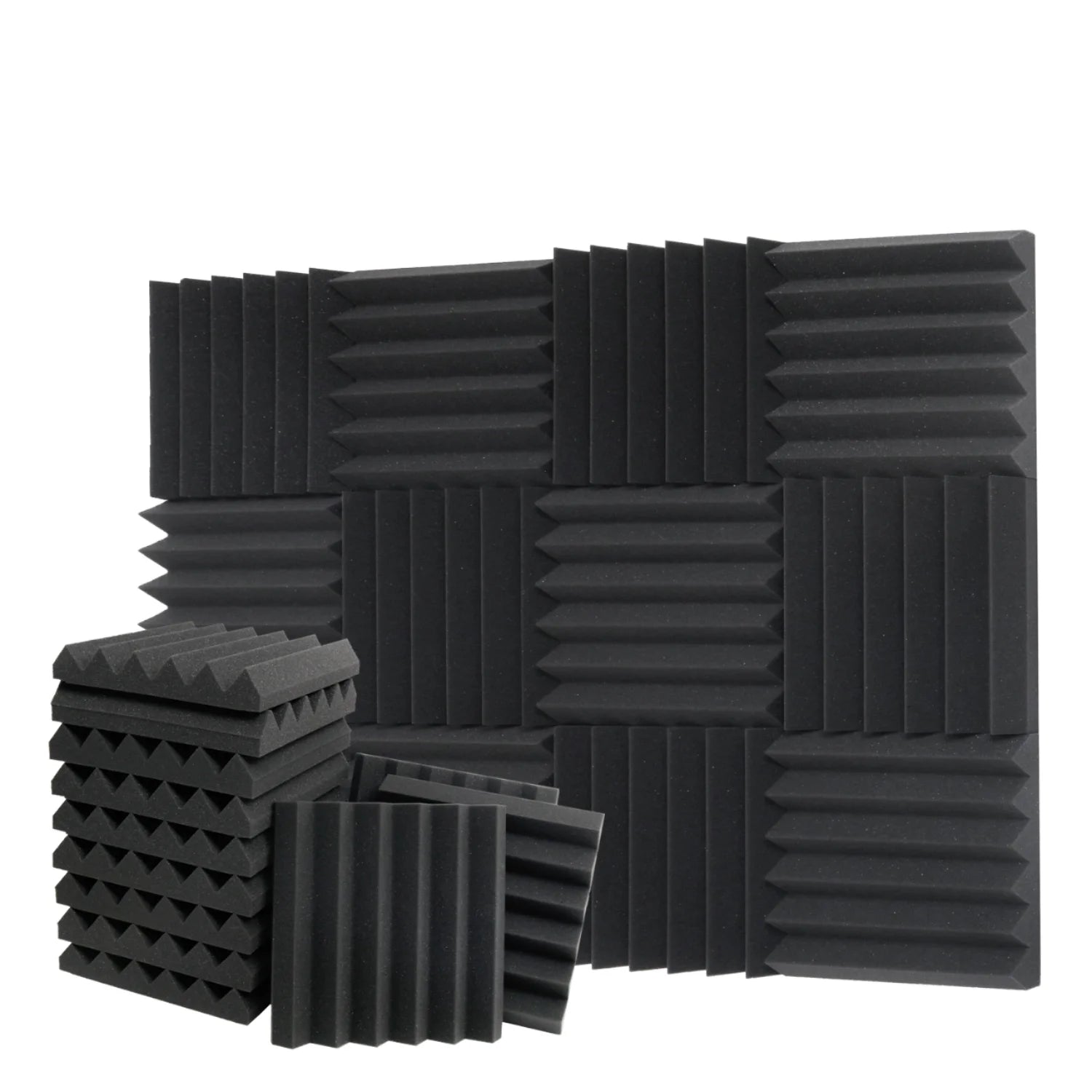 Woxin Soundproofing Noise Reduction Polyurethane Tiles Acoustic Foam Panels for Studio Home Theater Office Room Treatment
