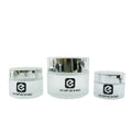 Matte clear Glass Cosmetic Cream Jar with Sliver Screw Lid for Eye Cream Container