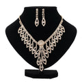 2021 New Arrivals Lady Women Bridal Wedding Jewelry Fashion Lace Tassel Earring Necklace Sets for Girls Party