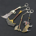 Games Metal Pendant Kratos Chaos Blade God of War Ragnarok Weapon Model Keychain