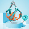 Breathable Harness and Leash Set Cooling Soft Mesh Padded Luxury Adjustable Reversible No Pull Custom Dog Harness