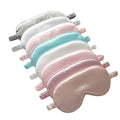 Custom Logo Satin Sleep Mask Adjustable Double Sided Light Blocking for Eye Care Sleep Eyemask Party Decorate