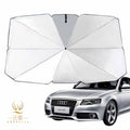 Customizable Logo Print Foldable Polyester Car Windshield Sunshade UV Rays Heat Protector Reflective Travel Manual Umbrella