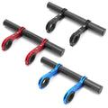 10/20cm Bicycle Handlebar Bracket with Grip Carbon Fiber Extender for Bike Headlight Mount Computer Bar and Lamp Support Rack