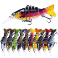 Wholesale JM065 12cm 16g Artificial Hard Baits 7 Sections Multi Jointed Minnow Fishing Lures