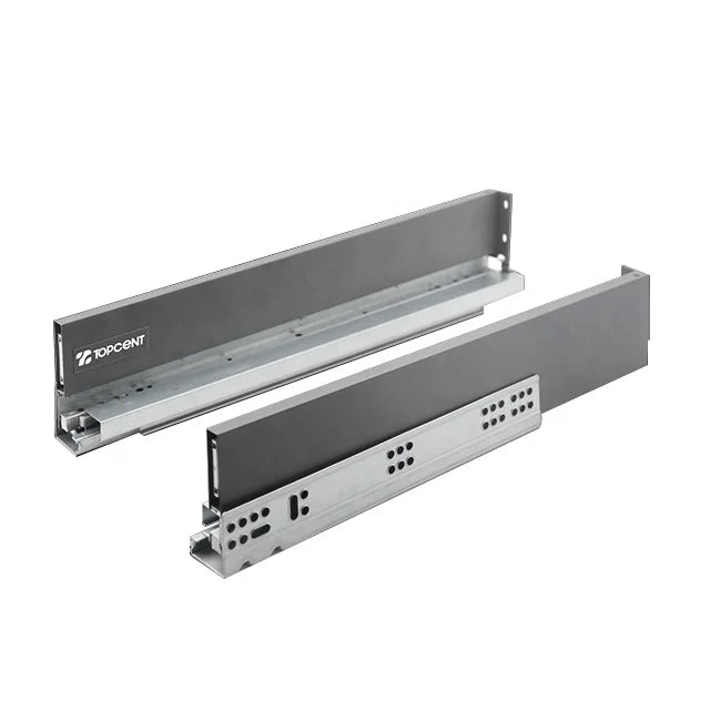 For Topcent Slim Drawer Slide for Modern Furniture Hot Sale Soft Close System for Apartments