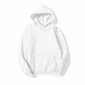 High Quality Pullover Hoodies 100% Cotton Heavy Weight Fleece Custom Sweatshirt Logo Long Sleeve Plain White Hoodie MegaBDM