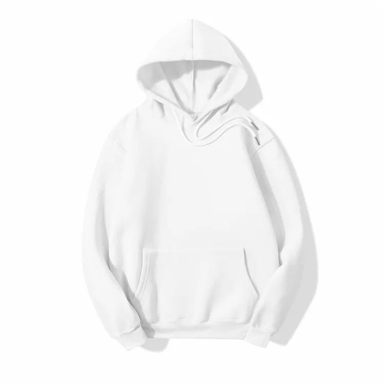 High Quality Pullover Hoodies 100% Cotton Heavy Weight Fleece Custom Sweatshirt Logo Long Sleeve Plain White Hoodie MegaBDM