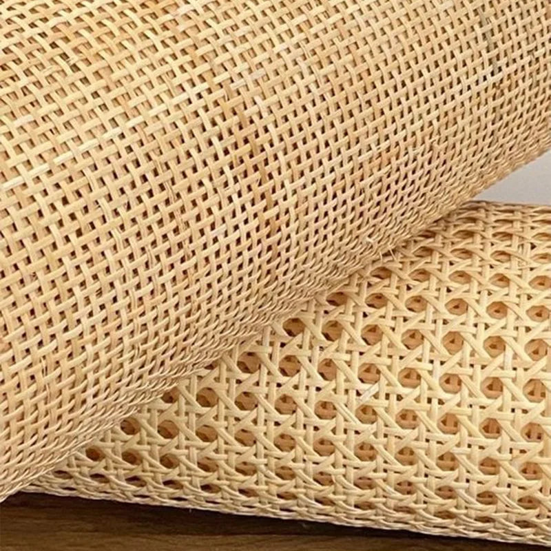 Modern Manau Natural Rattan Webbing Roll Rattan Cane Raw Material for Background