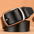 New Men's Pin Buckle Belt Genuine Leather Belts for Men Cowhide Jeans Belt LQbelt Factory OEM Custom Logo