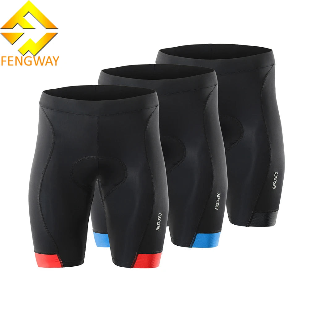 Wholesale Summer Cycling Bib Shorts padded Mountain Bike Briefs with Silicone Seat Cushion Comfortable Tight Pants at an Price