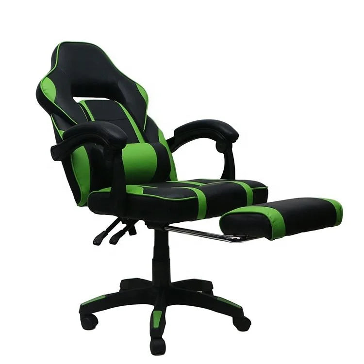 Pc Racing Computer Chair Leather Gamer Gaming Chair With Footrest