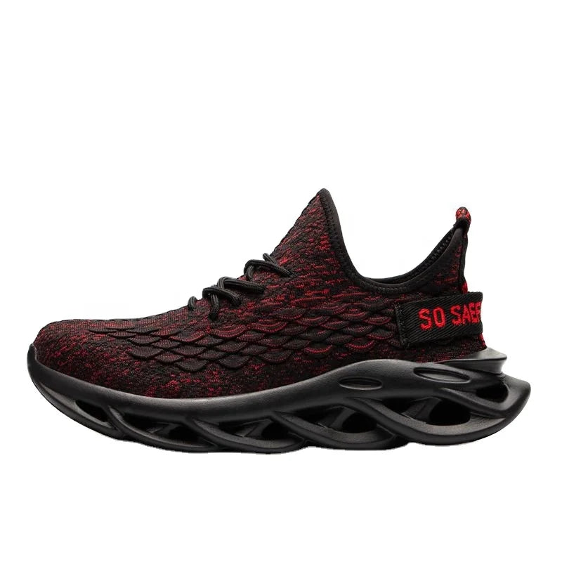 Best-selling Safety Shoes with Metal Steel Caps for Puncture Protection Breathable and Lightweight Summer Men's Work Shoes