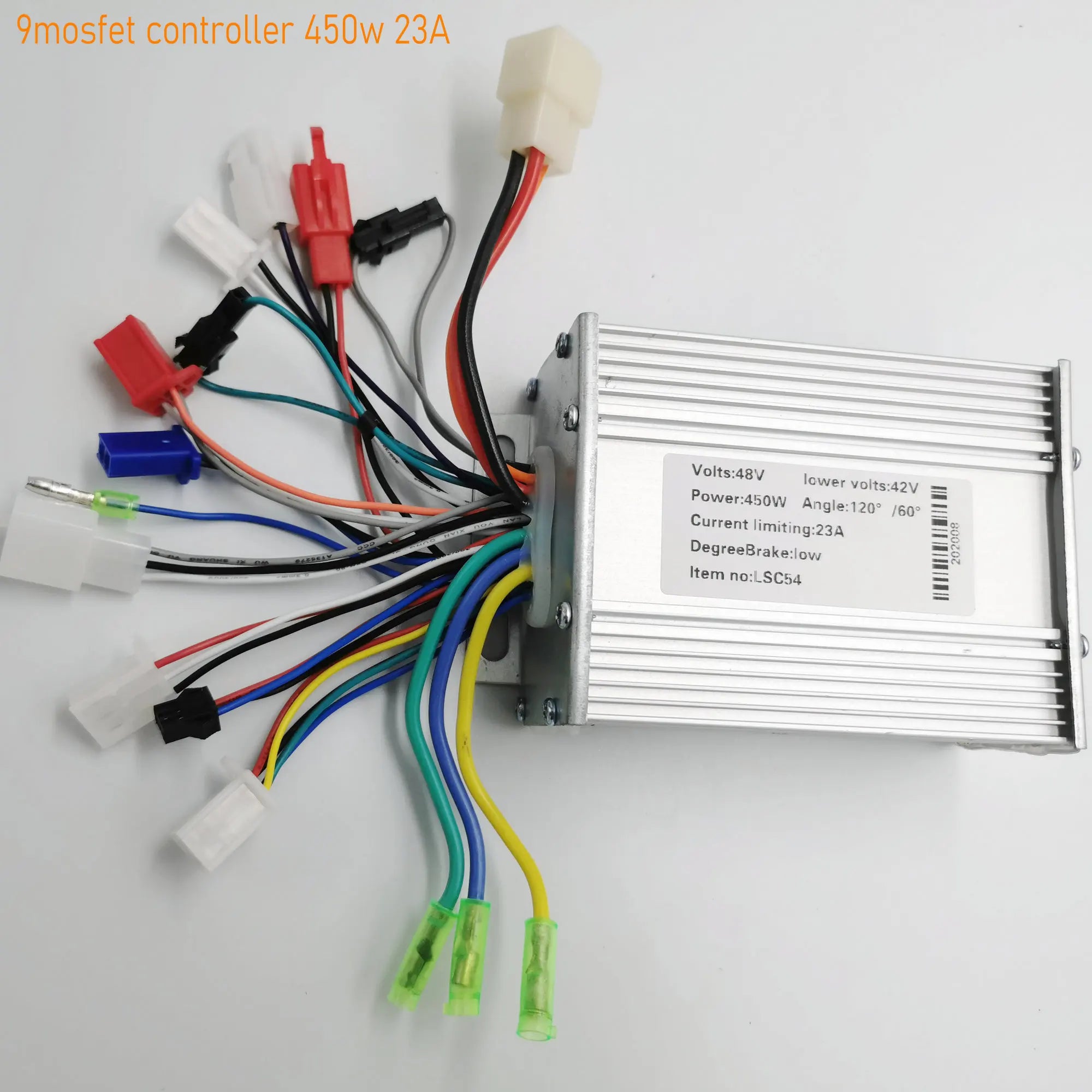 24v36v48v60v400w450w BLDC Motor Controller 9 Mosfet Dual Mode With EBS Brake Electric Bicycle Scooter MTB Tricycle ATV Parts