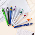 Stock Plastic Click Ballpoint Pens With Customized Logo Cheap Ball Pen Advertising Gift Pens With Custom Logo
