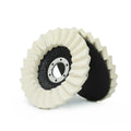 Hongjie Wool Felt Flap Disc Polishing Pad for Angle Grinder Durable Fiberglass Backed Abrasive OEM Customizable Size Grit