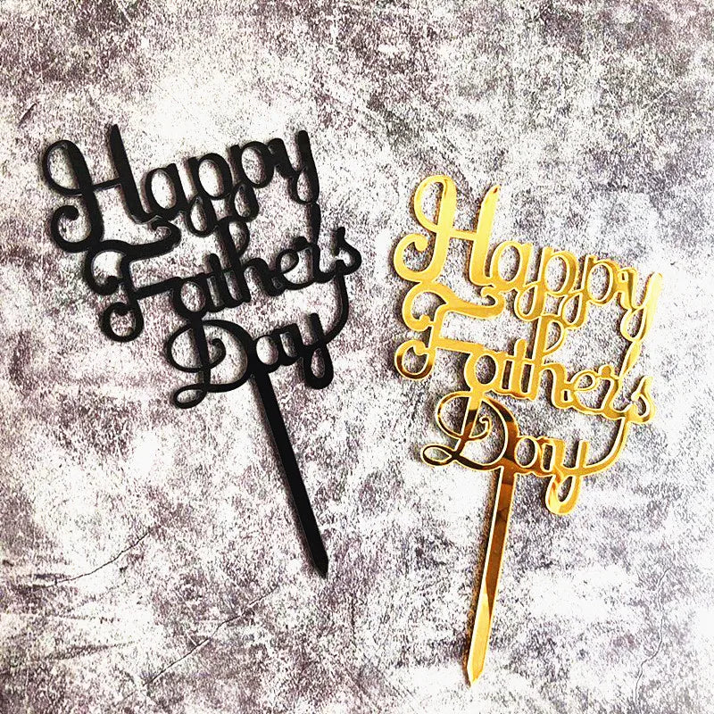 Happy Father Birthday Party Decoration Man Birthday Papa Birthday Cake Topper Father's Day Cake Topper Party Decorations
